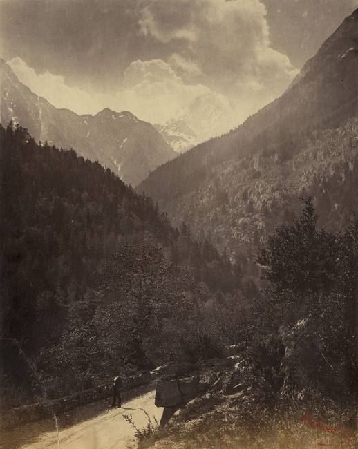 Farnham Maxwell-Lyte, Pic du Midi d’Ossau, route de Gabas, vers 1860